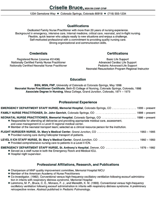Resume examples for rn