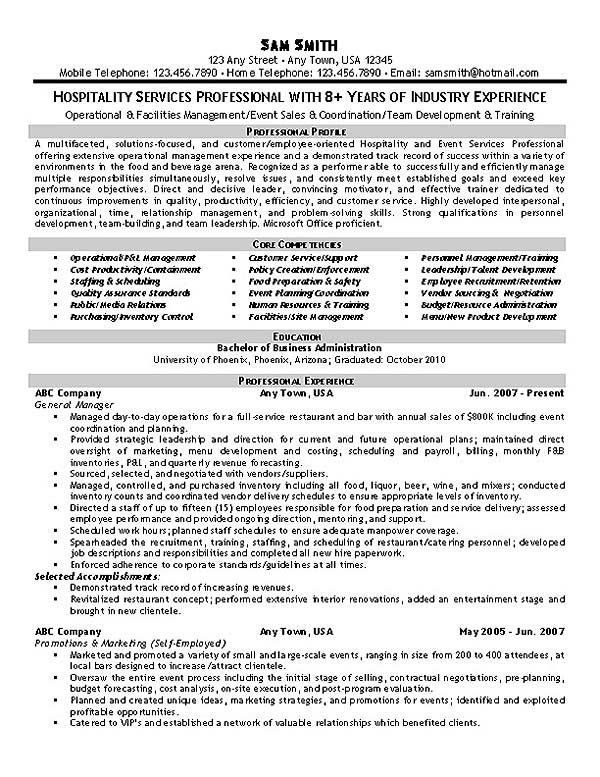 Industry resume examples