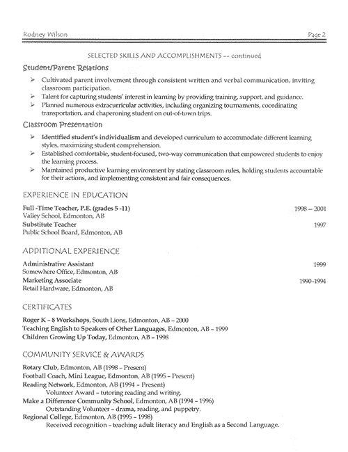 high student resume examples. Teacher Resume Examples