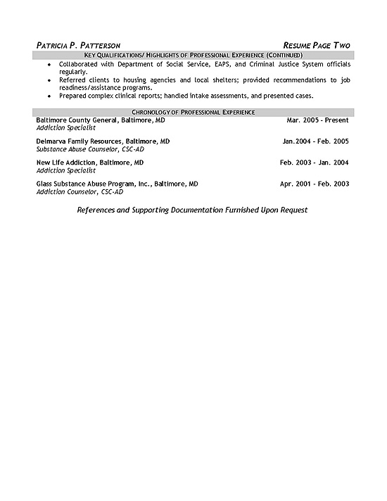 Counseling psychology resume samples