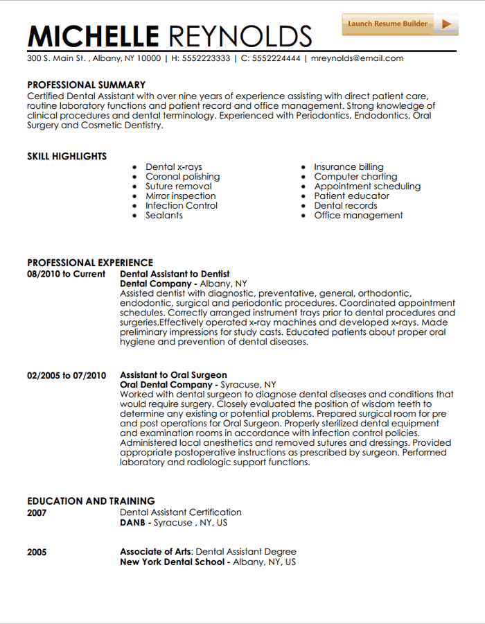 Office resume sample