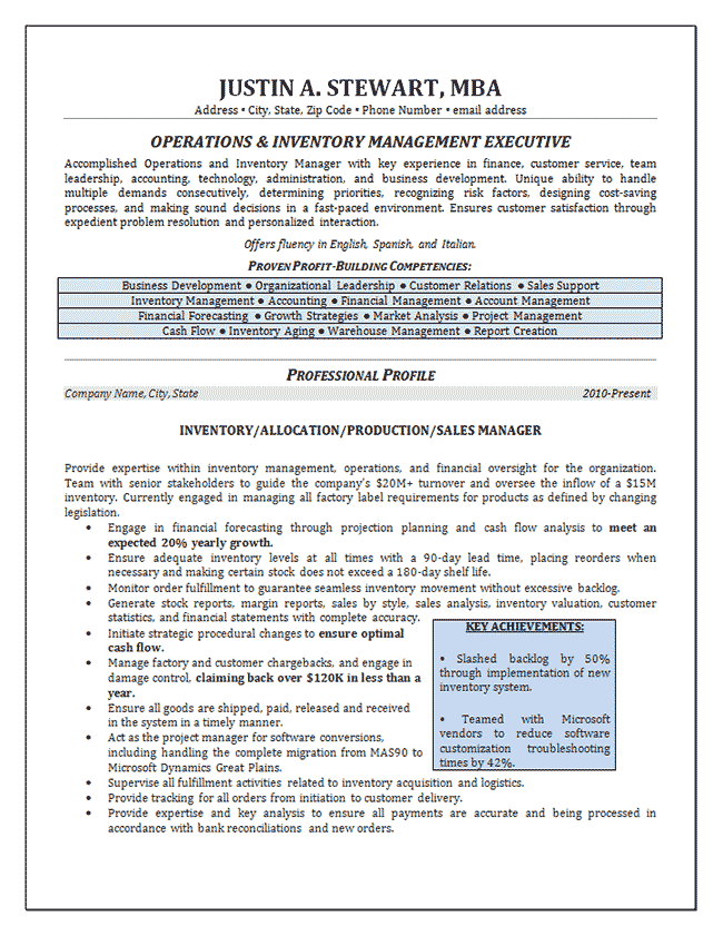 Cpa resume examples