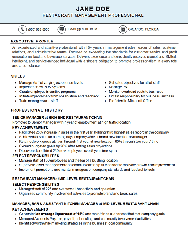 cover accounting for resume sample job letter Industry   Restaurant Food Example   Kitchen Resume